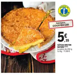 E.Leclerc GÂTEAU BRETON NATURE(1)(2)(3) offre