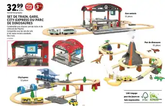Lidl Set de train, gare, city-express ou parc de dinosaures offre