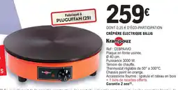 E.Leclerc CRÊPIÈRE ÉLECTRIQUE BILLIG offre