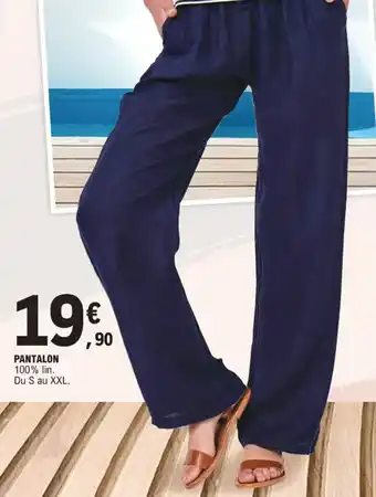 E.Leclerc PANTALON 100% lin. offre
