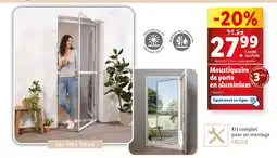 Lidl Moustiquaire de porte en aluminium offre