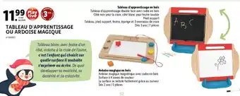 Lidl Tableau d'Apprentissage ou Ardoise Magique offre