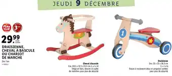 Lidl Draisienne Cheval à Bascule ou Chariot de Marche offre