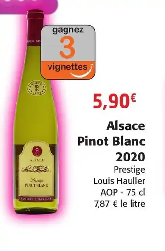 Colruyt lsace Pinot Blanc 2020 offre