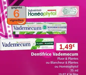 Colruyt Dentifrice Vademecum offre