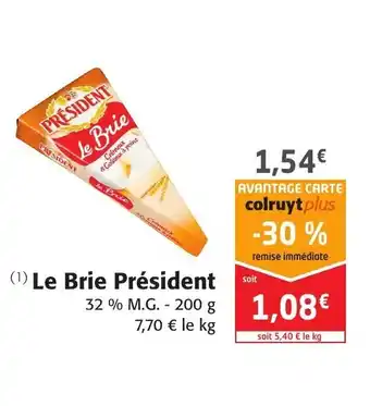 Colruyt Le Brie Président offre