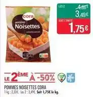 Match Cora - pommes noisettes offre