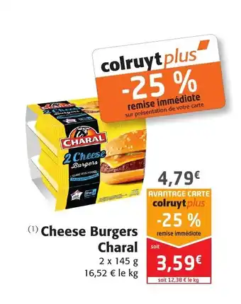 Colruyt Cheese Burgers Charal offre