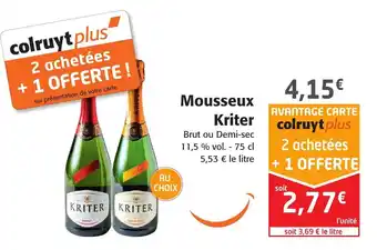 Colruyt Mousseux Kriter offre