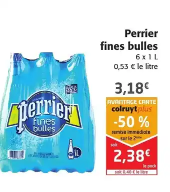 Colruyt Perrier Fines Bulles offre