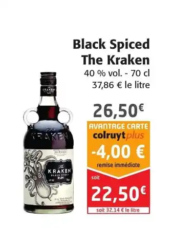 Colruyt Black Spiced The Kraken offre