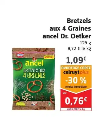 Colruyt Bretzels Aux 4 Graines Ancel Dr. Oetker offre
