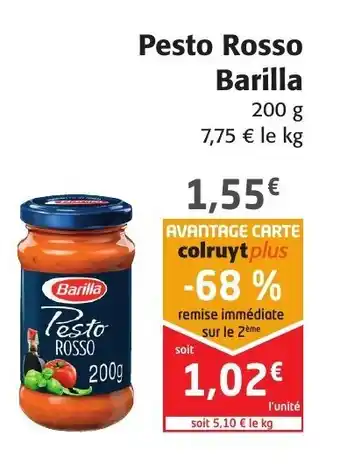 Colruyt Pesto Rosso Barilla offre