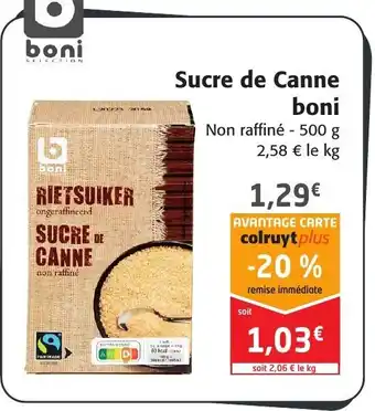Colruyt Sucre de Canne Boni offre