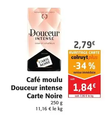 Colruyt Café Moulu Douceur Intense Carte Noire offre