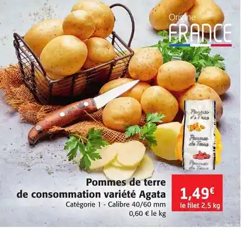Colruyt Pommes de Terre de Consommation Variété Agata offre