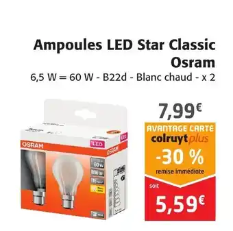Ampoules LED Star Classic Osram