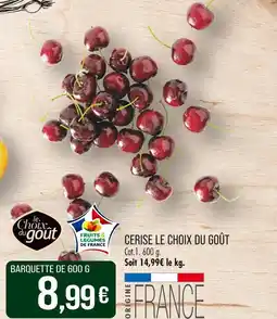 Match LE CHOIX DU GOÛT CERISE offre