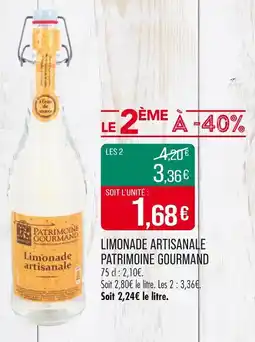 Match PATRIMOINE GOURMAND LIMONADE ARTISANALE offre