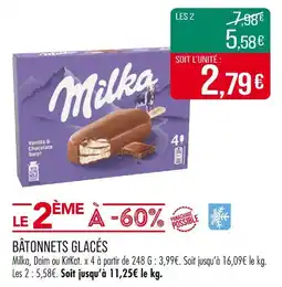 Match Milka BÂTONNETS GLACÉS offre