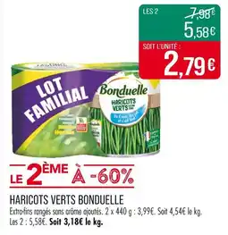 Match Bonduelle Haricots Verts offre