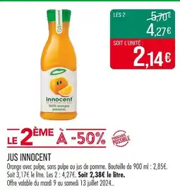 Match INNOCENT JUS offre