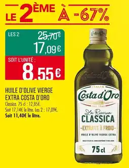 Match COSTA D’ORO HUILE D’OLIVE VIERGE EXTRA offre