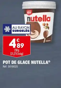 ALDI NUTELLA POT DE GLACE offre