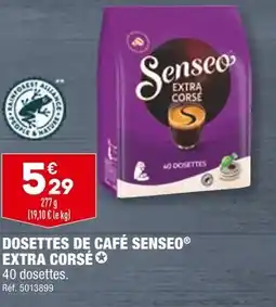 ALDI SENSEO DOSETTES DE CAFÉ EXTRA CORSÉ offre
