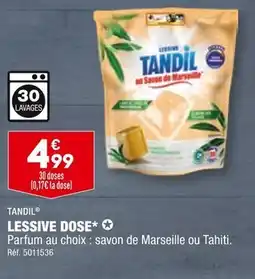ALDI TANDIL LESSIVE DOSE offre