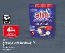ALDI ALIO CAPSULE LAVE-VAISSELLE offre