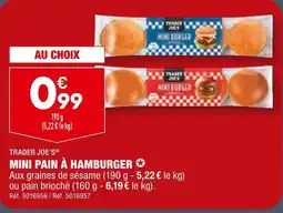 ALDI TRADER JOE'S MINI PAIN À HAMBURGER offre