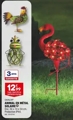 ALDI CASALUX ANIMAL EN MÉTAL SOLAIRE offre