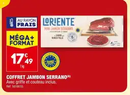 ALDI LORIENTE COFFRET JAMBON SERRANO offre