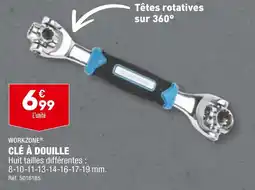 ALDI WORKZONE CLÉ À DOUILLE offre