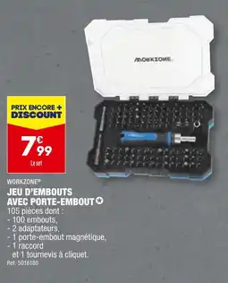WORKZONE JEU D’EMBOUTS AVEC PORTE-EMBOUT