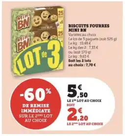 BISCUITS FOURRES MINI BN