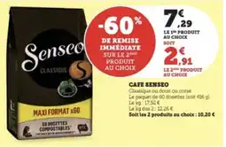 Super U CAFE SENSEO offre