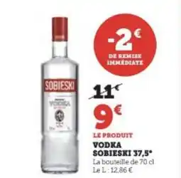 Super U VODKA SOBIESKI 37,5* offre