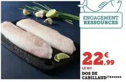 Super U DOS DE CABILLAUD***** offre