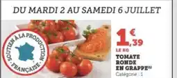 Super U TOMATE RONDE EN GRAPPE offre