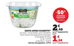 Hyper U SAUCE APERO FLORETTE(3) offre
