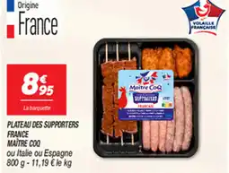 Netto PLATEAU DES SUPPORTERS FRANCE MAÎTRE COQ offre