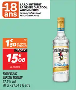 Netto RHUM BLANC CAPTAIN MORGAN 37.5% vol. offre