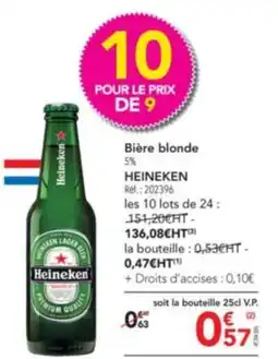 METRO Bière blonde 5% HEINEKEN offre