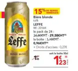 METRO Bière blonde LEFFE offre