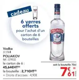 METRO Vodka POLIAKOV offre