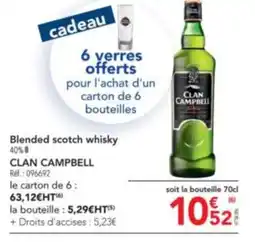 Blended scotch whisky CLAN CAMPBELL