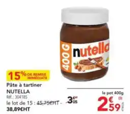 METRO Pâte à tartiner NUTELLA offre