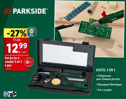 Lidl Parkside - set de fera souder 3 en 1 a gaz offre